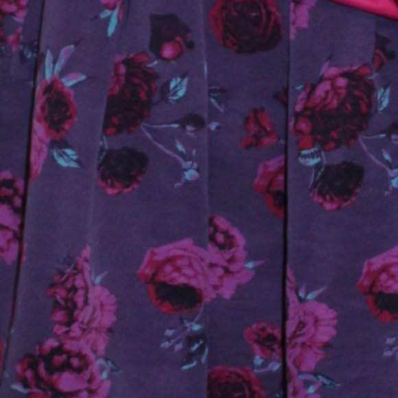 ModCloth Dress Women Large Floral Purple - Picture 2 of 6